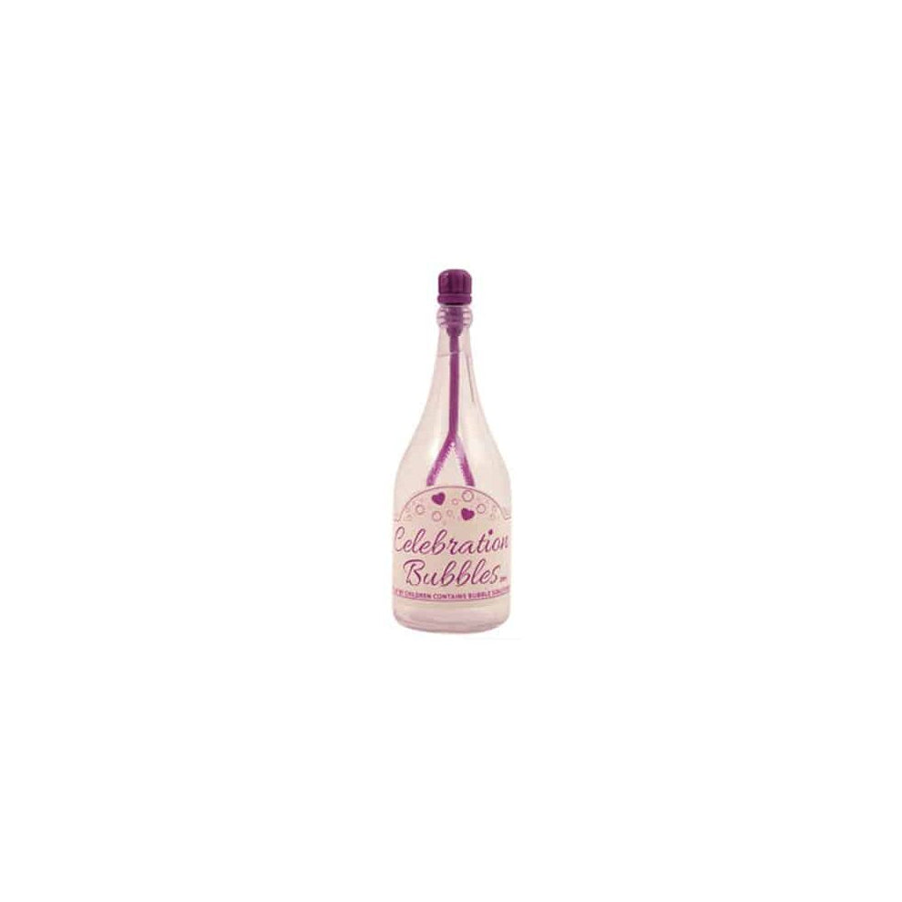 Champagne Bottle Bubbles Purple