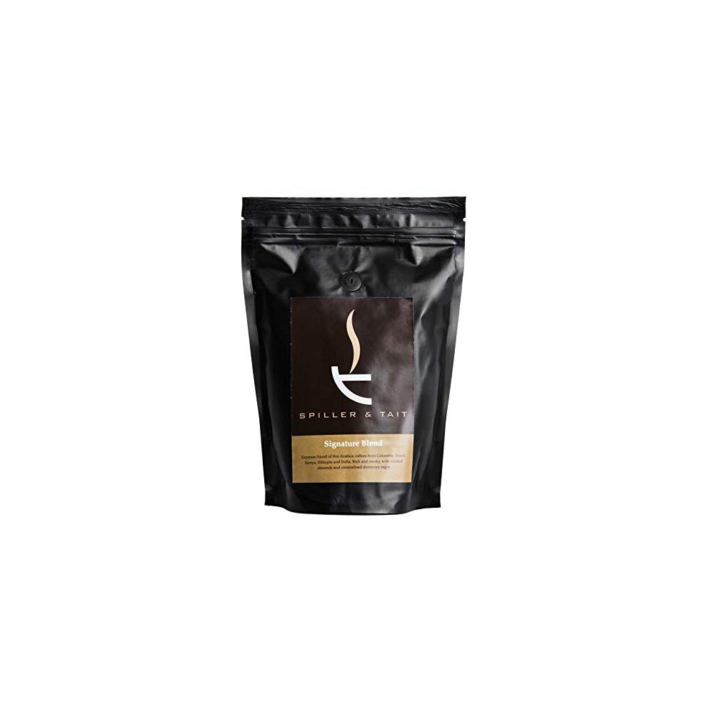 Spiller & Tait Signature Blend - Ground Coffee 500g Bag ? Multi Award Winning - Roasted in Small Batches in the UK ? Suitable for