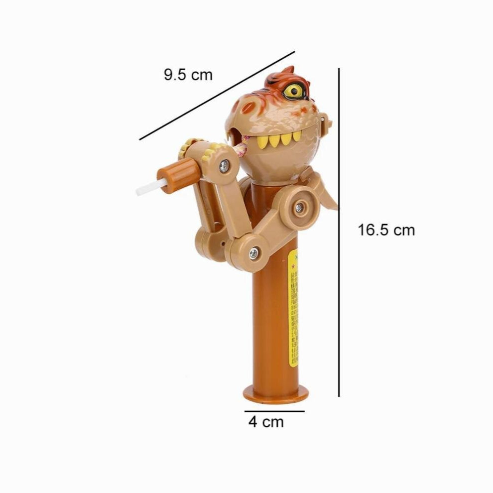 Dinosaur Shape Eat Lollipop Robot Fun Candy Dustproof Holders Creative Holiday Party Decor Pet Toy for Child Playing