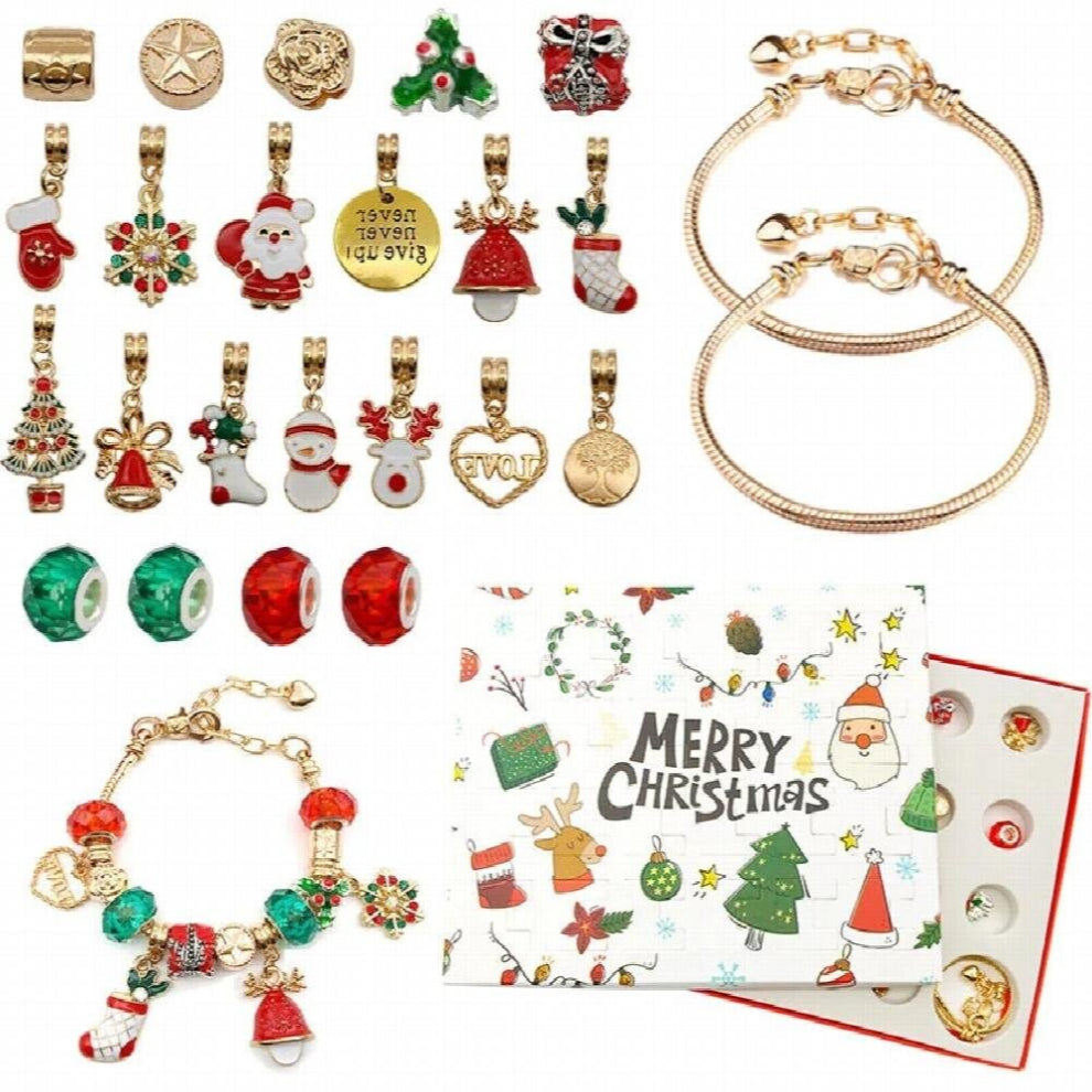 Christmas Jewelry Advent Calendar Christmas Advent Calendar DIY Bracelets Girls Christmas Countdown Calendar Blind Box