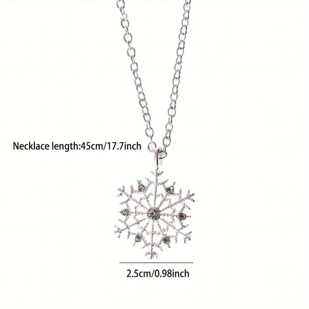 Christmas Snowflake Necklace Thanksgiving Alloy Necklace Toys The Difference In Between Pictures And Real Things Is Normal