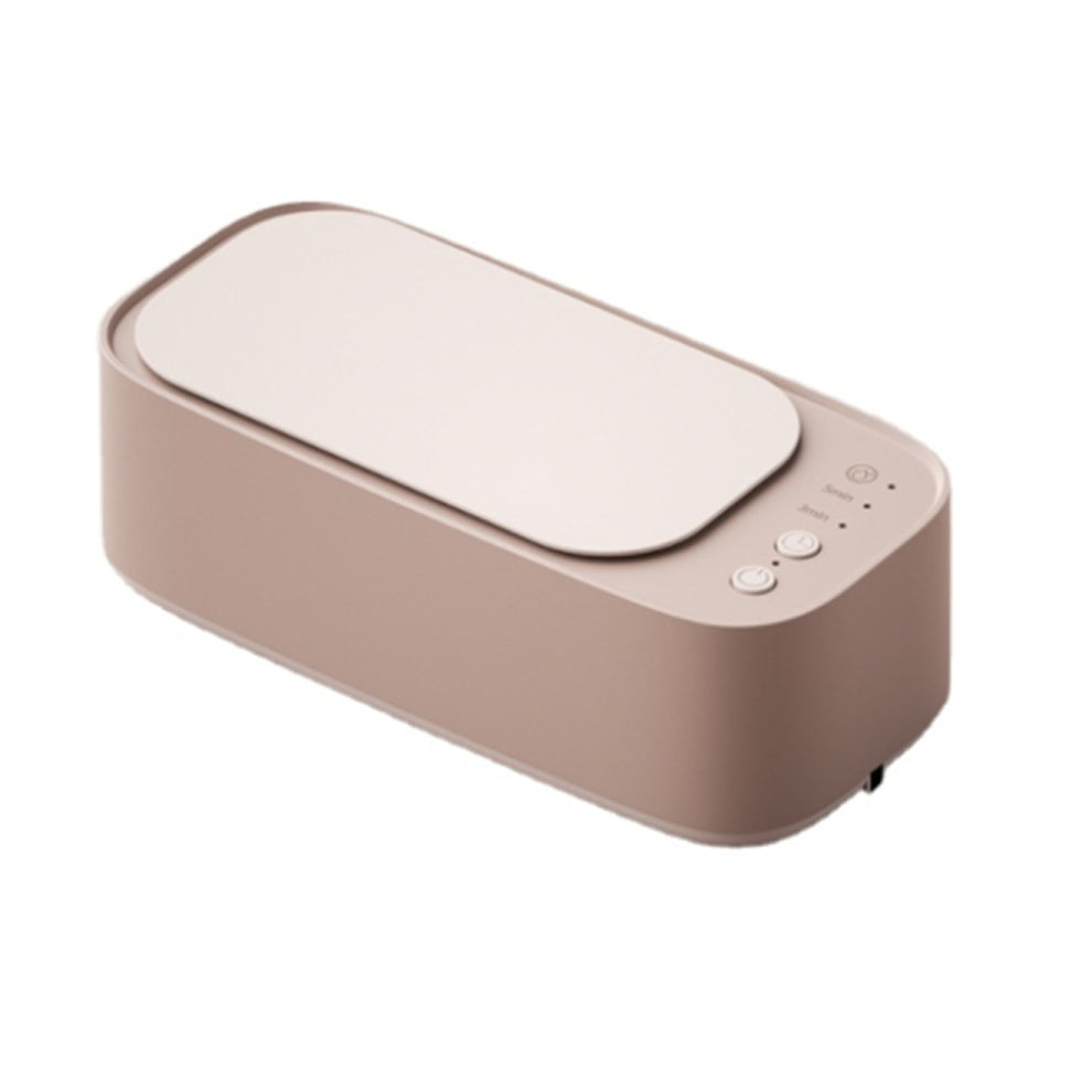Ultrasonic Cleaning Machine Portable Home Rings Glasses Cleaner Household Jewelry Glasses Watch Washing Accessory (Pink)