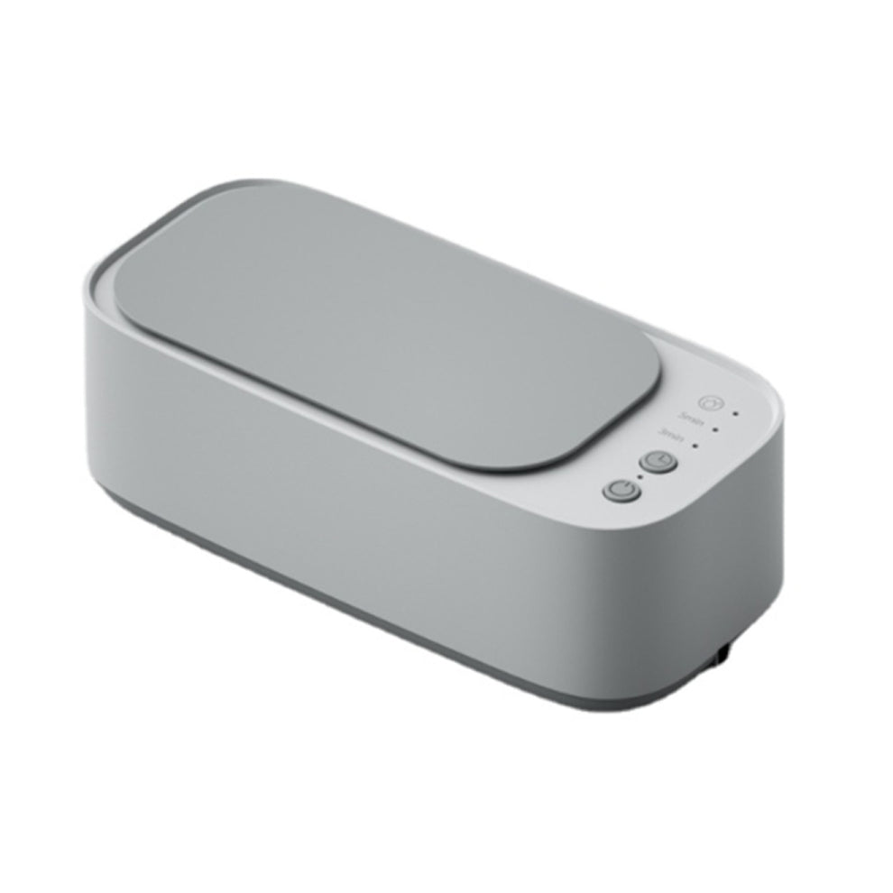 Ultrasonic Cleaning Machine Portable Home Rings Glasses Cleaner Household Jewelry Glasses Watch Washing Accessory (White)