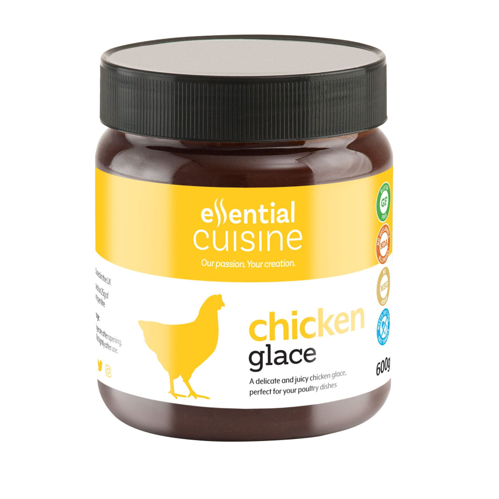 Essential Cuisine Chicken Glace - Rich, Earthy Chicken Reduction for Delectable Sauces and More: Gluten-Free, British Made - 600g