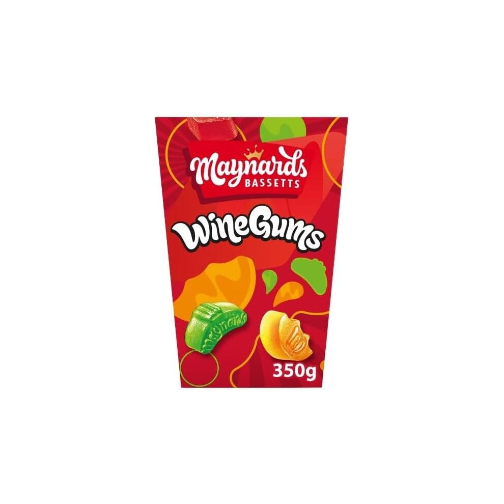 2 x Maynards Bassetts Wine Gums Sweets Carton 350G