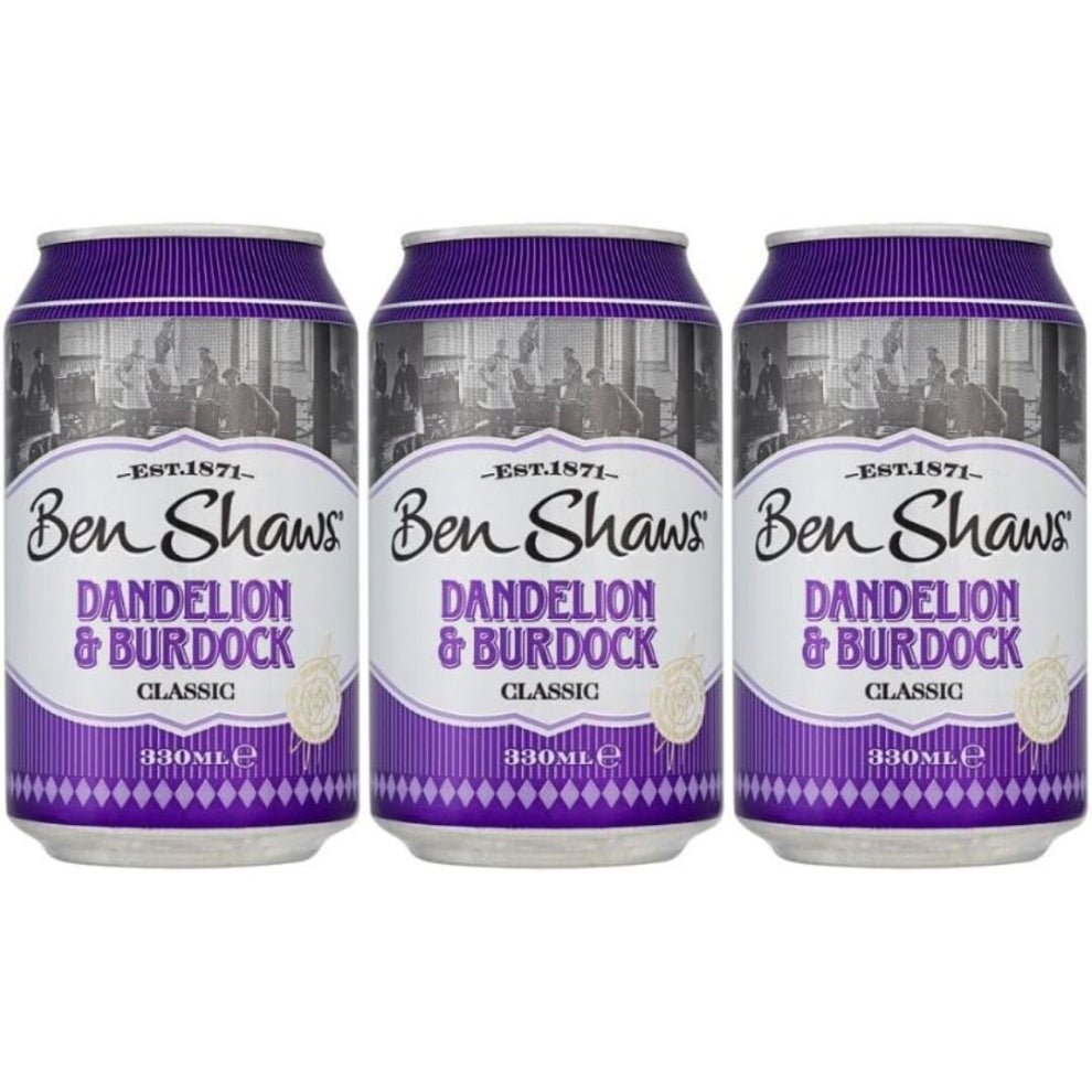 3 x Ben Shaws Dandelion & Burdock, 330ml