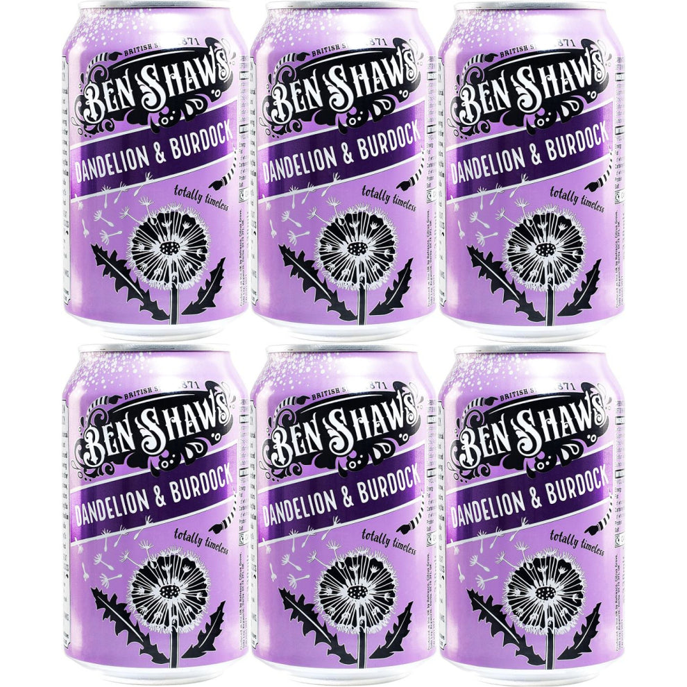 6 x Ben Shaws Dandelion & Burdock, 330ml