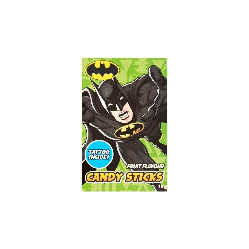 3 x Fruit Flavour Candy Sticks With Temporary Tattoo 18G