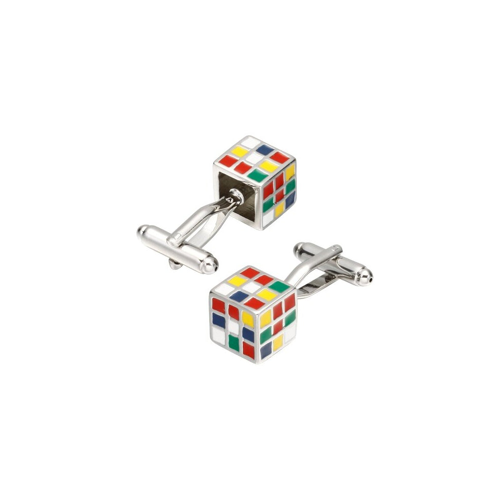 1 Pair Colorful Cube Cufflinks for Men