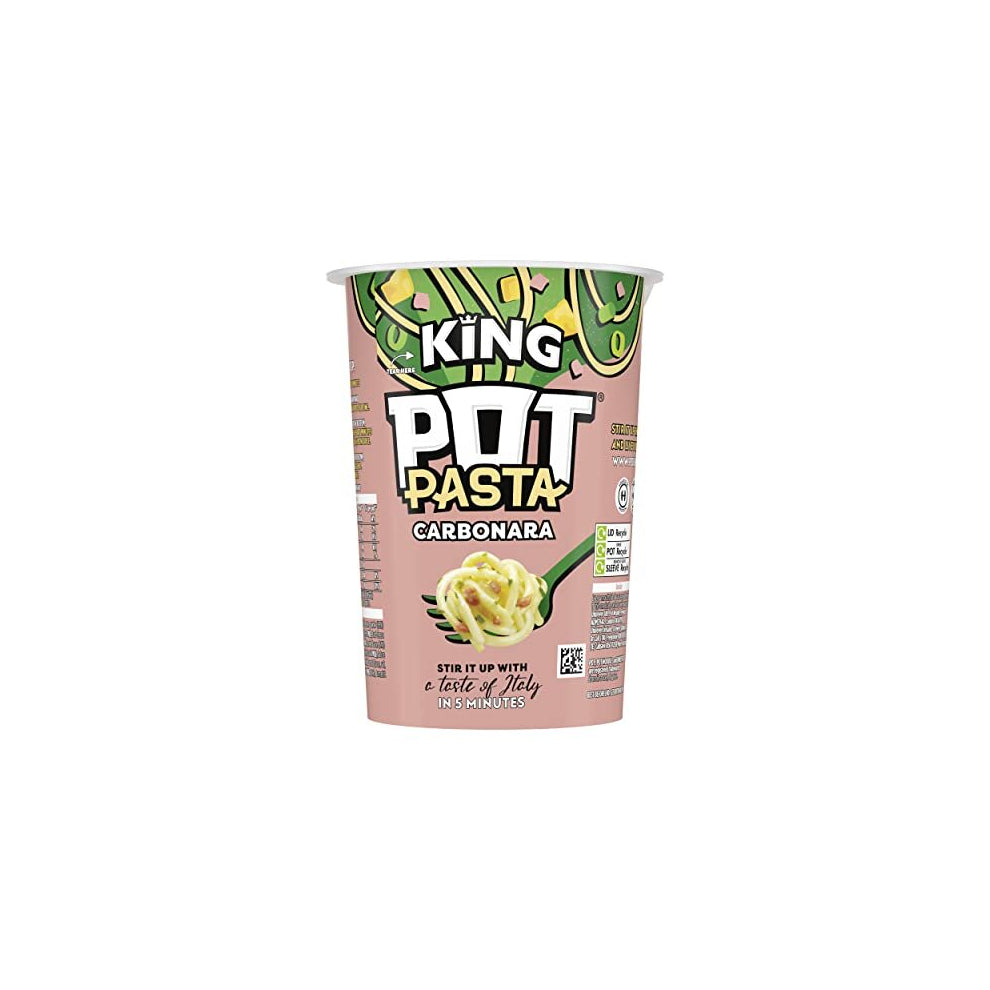 Pasta King Creamy Carbonara from the nation's favourite instant noodle brand* instant hot snack quick snacks for when you need filling up 8 x 69 g