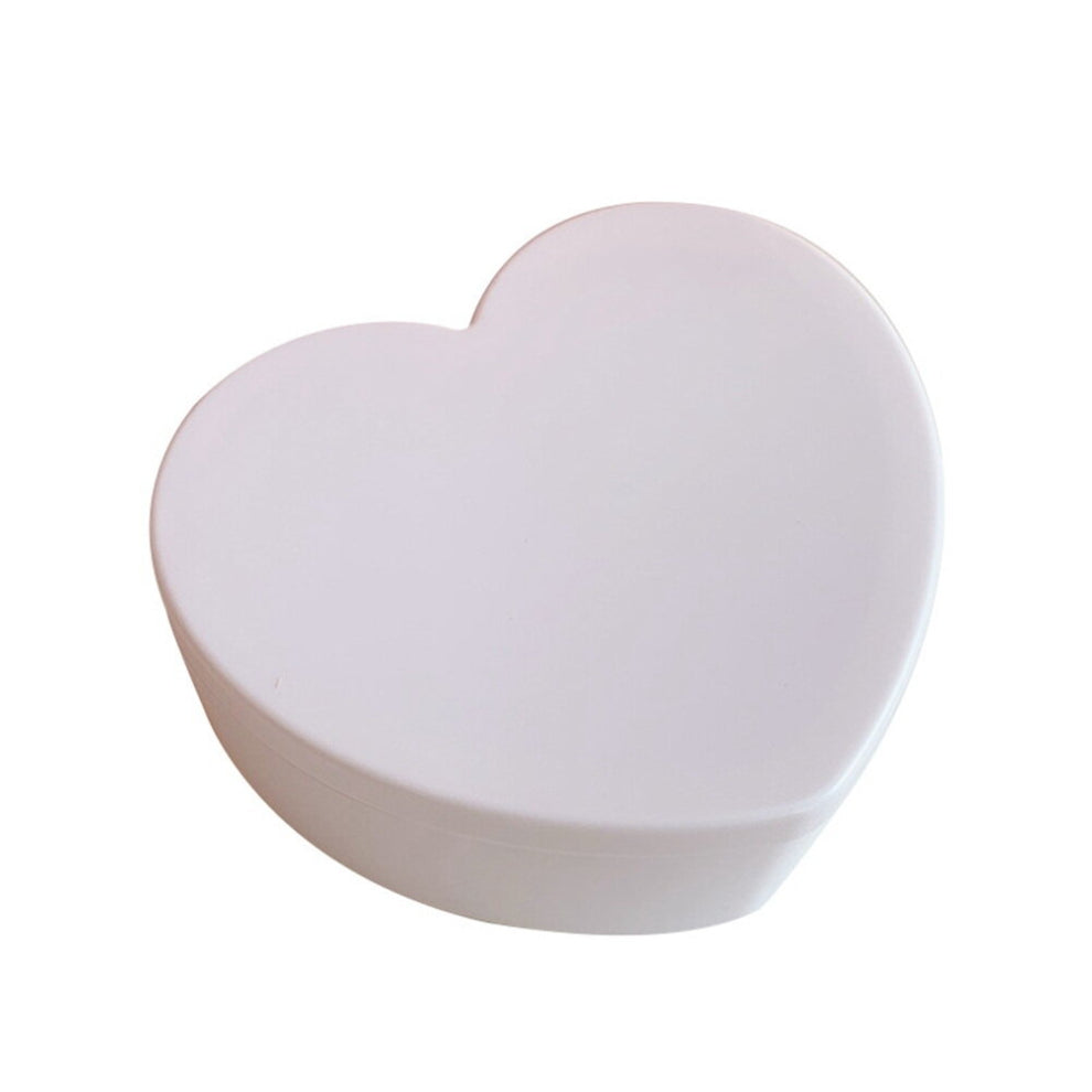 Girl Heart Storage Box Jewelry Desktop Jewelry Box Student Dormitory Love Storage Box Double Storage Box White