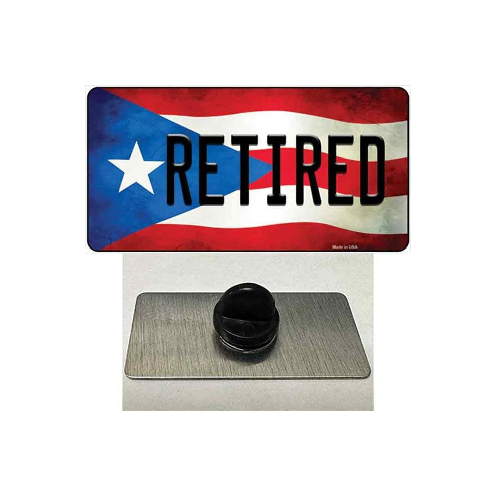 Smart Blonde PIN-LP-11407 1.5 x 0.75 in. Retired Puerto Rico Flag Novelty Rectangle Metal Hat Pin