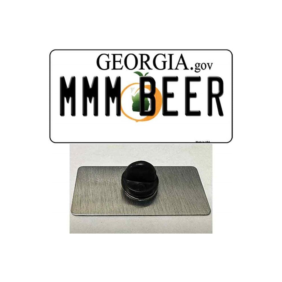 Smart Blonde PIN-LP-6175 1.5 x 0.75 in. MMM Beer Georgia Novelty Rectangle Metal Hat Pin