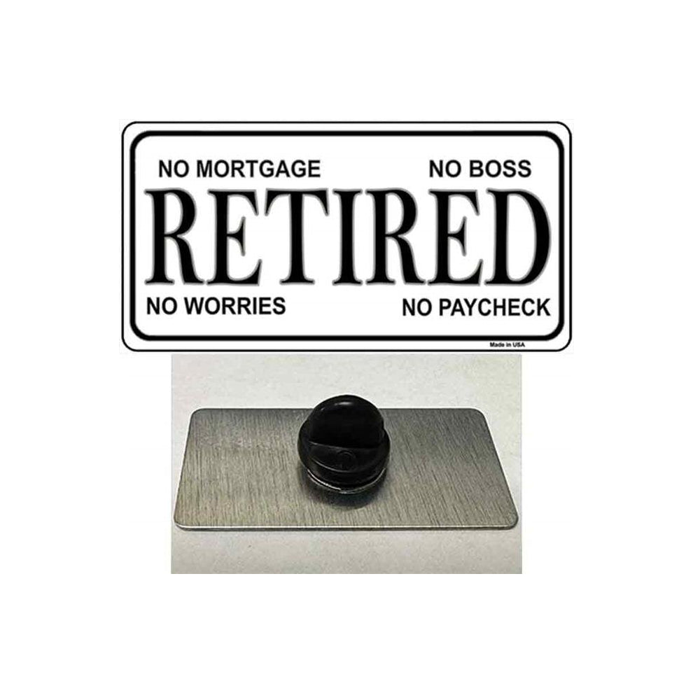 Smart Blonde PIN-LP-276 1.5 x 0.75 in. Retired Novelty Rectangle Metal Hat Pin