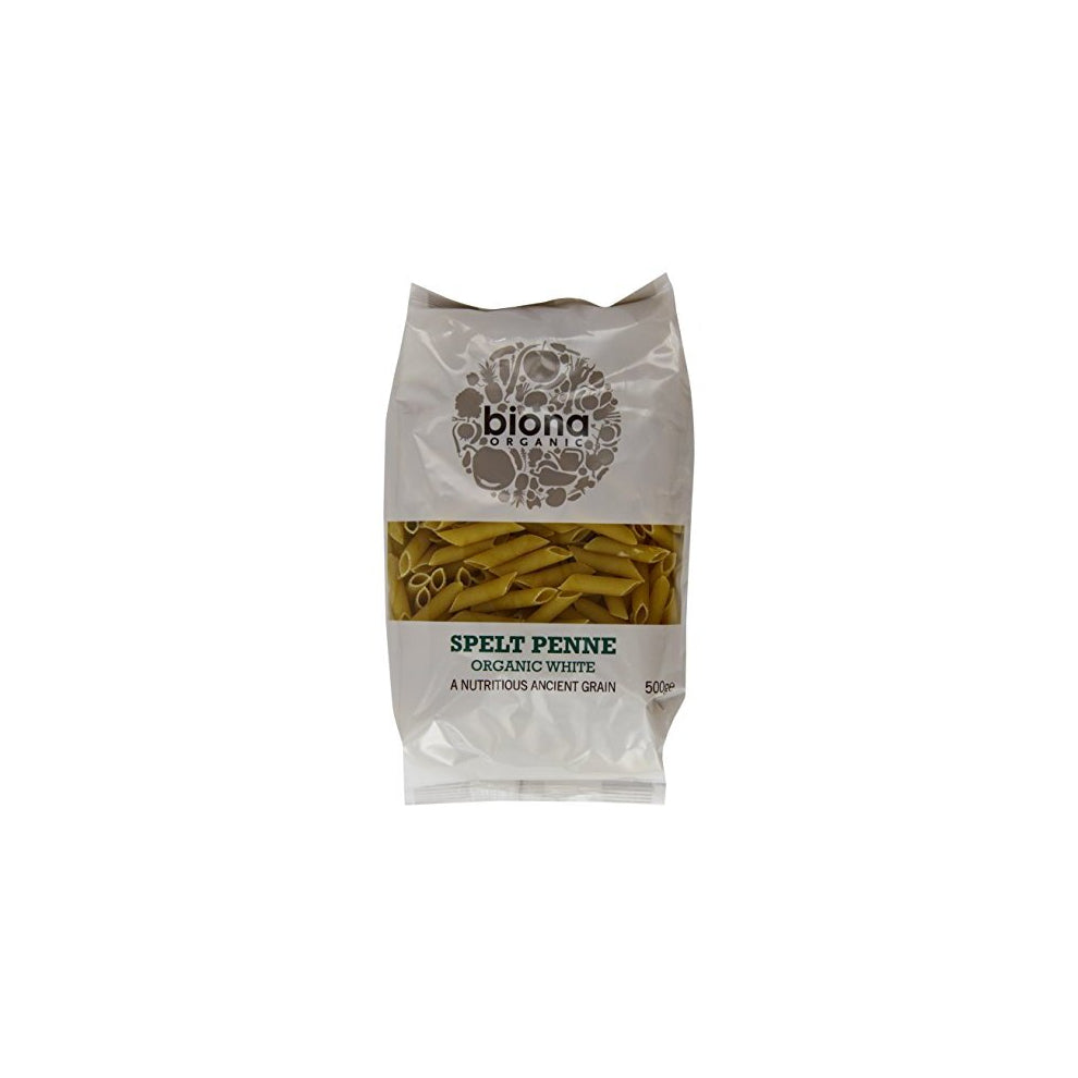 Organic Spelt Pasta White Penne 500g (Pack of 10)