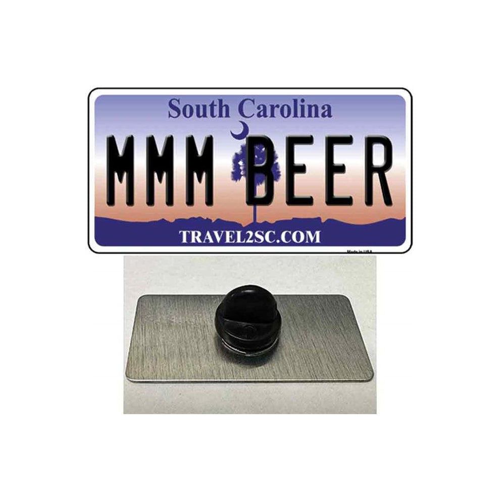 Smart Blonde PIN-LP-6296 1.5 x 0.75 in. MMM Beer South Carolina Novelty Rectangle Metal Hat Pin