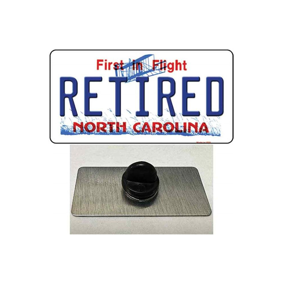 Smart Blonde PIN-LP-6480 1.5 x 0.75 in. Retired North Carolina Novelty Rectangle Metal Hat Pin