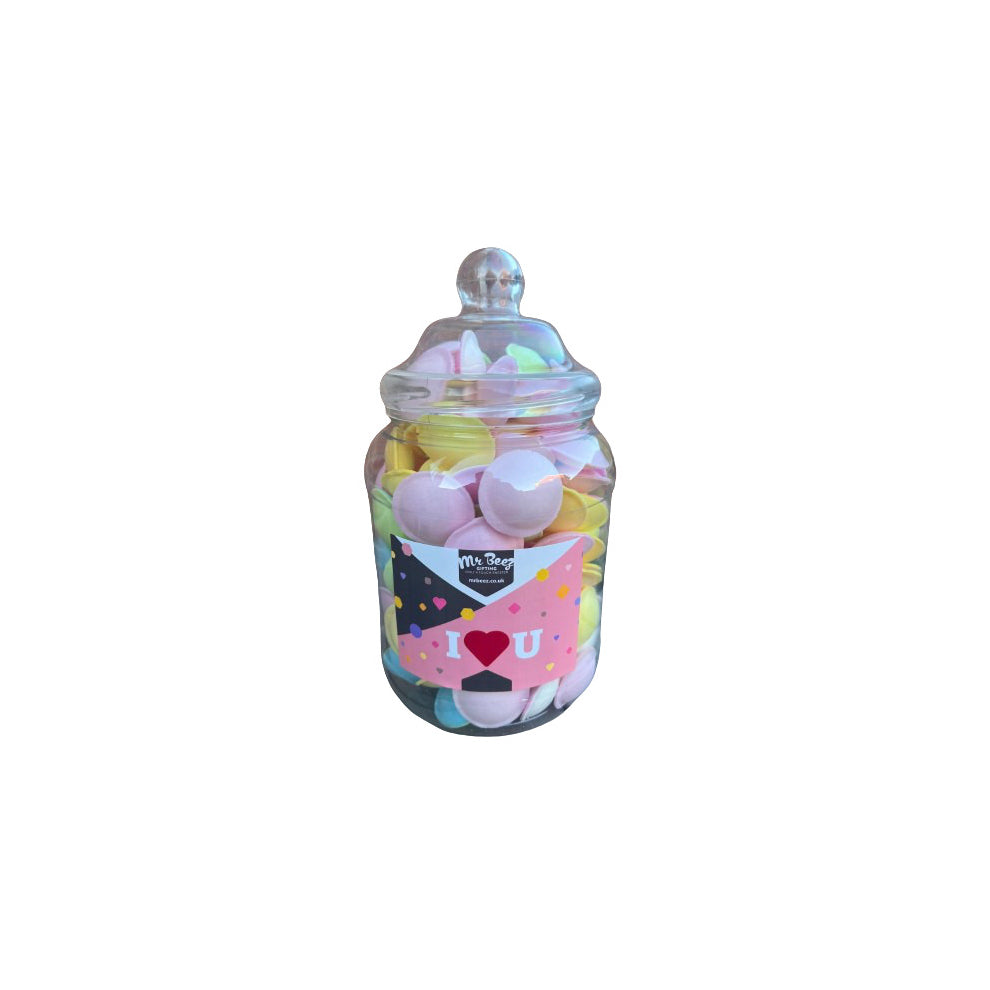 I Love You Gift Flying Saucers 200gm Novelty Jar Sweet Tub