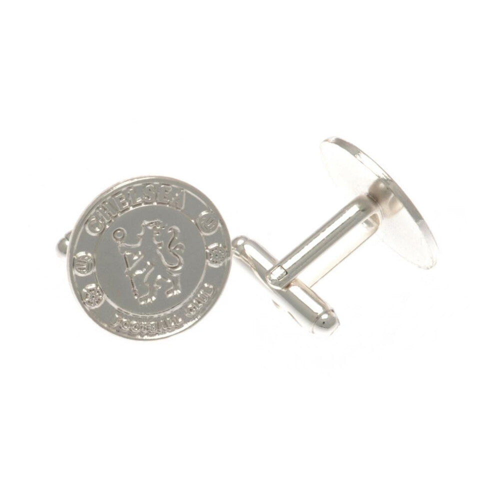 Chelsea Silver Plated Crest Cufflinks