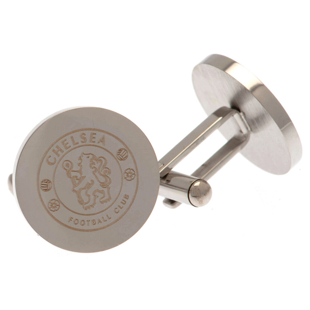 Chelsea Stainless Steel Round Cufflinks