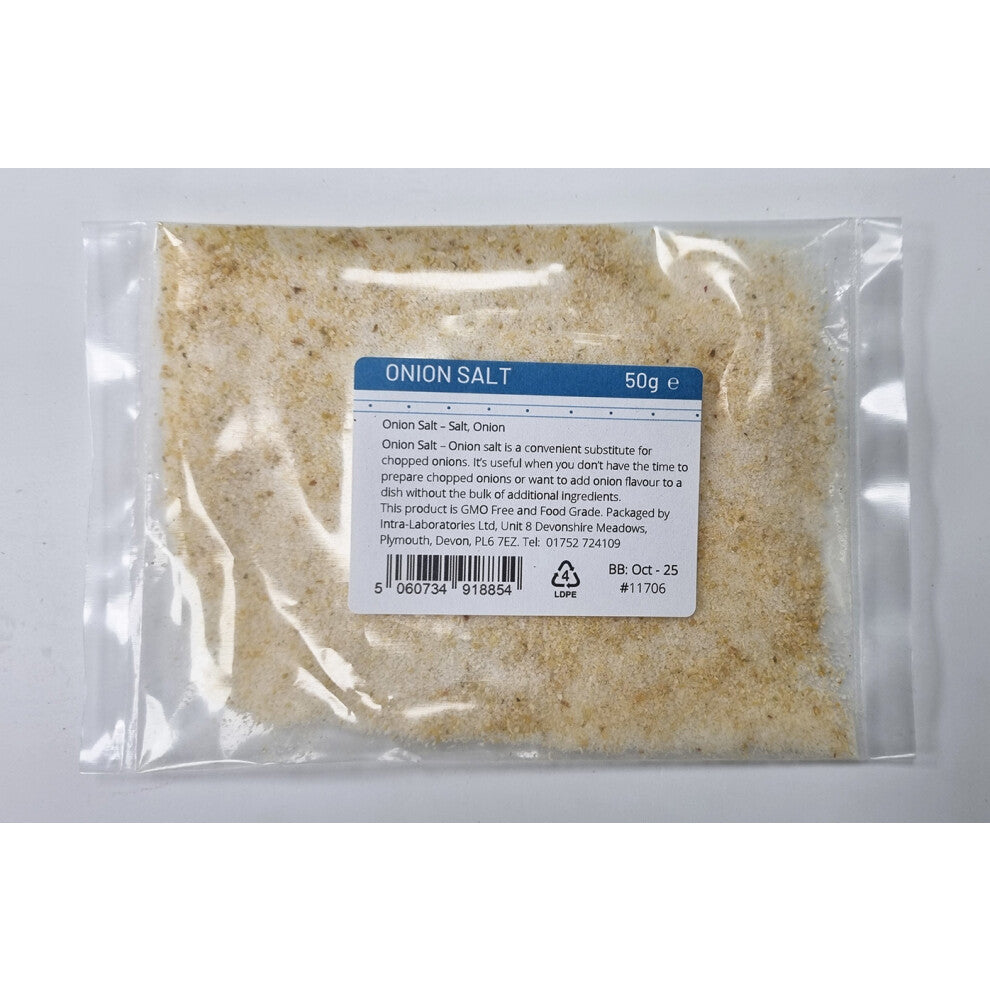 Onion Salt - Food Grade - Perfect for stews, Pasta dishes 50g