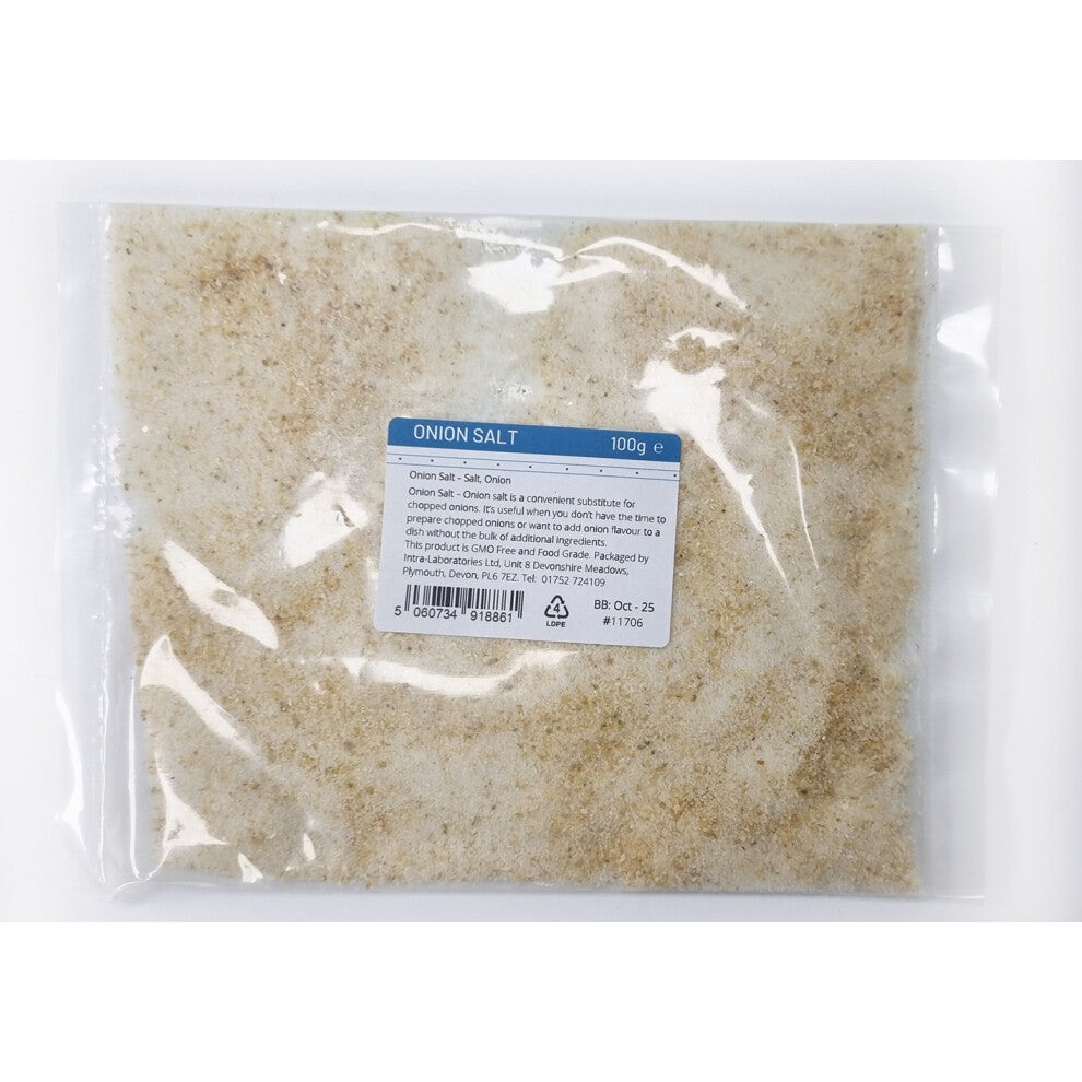 Onion Salt - Food Grade - Perfect for stews, Pasta dishes 100g