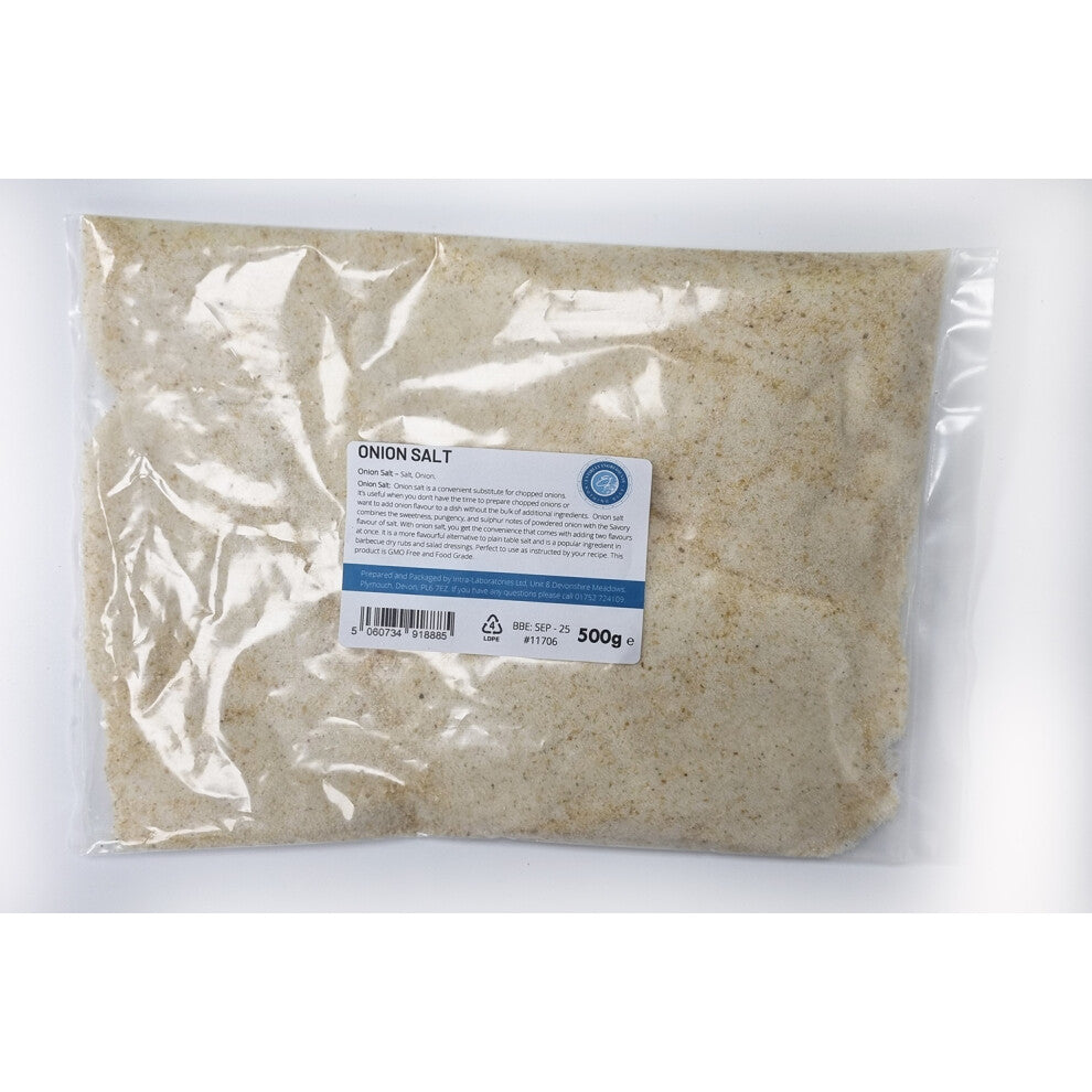 Onion Salt - Food Grade - Perfect for stews, Pasta dishes 500g