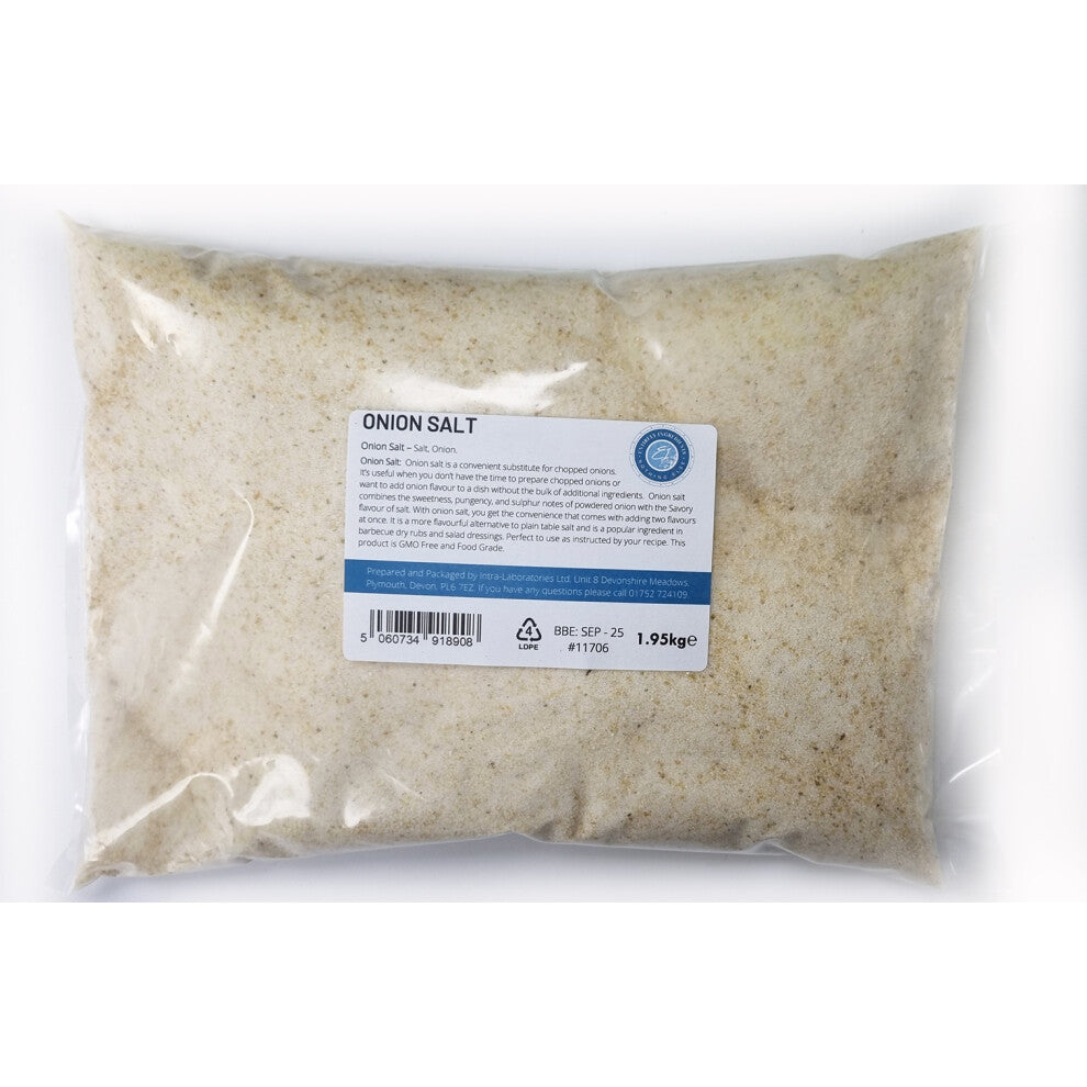 Onion Salt - Food Grade - Perfect for stews, Pasta dishes 1.95kg