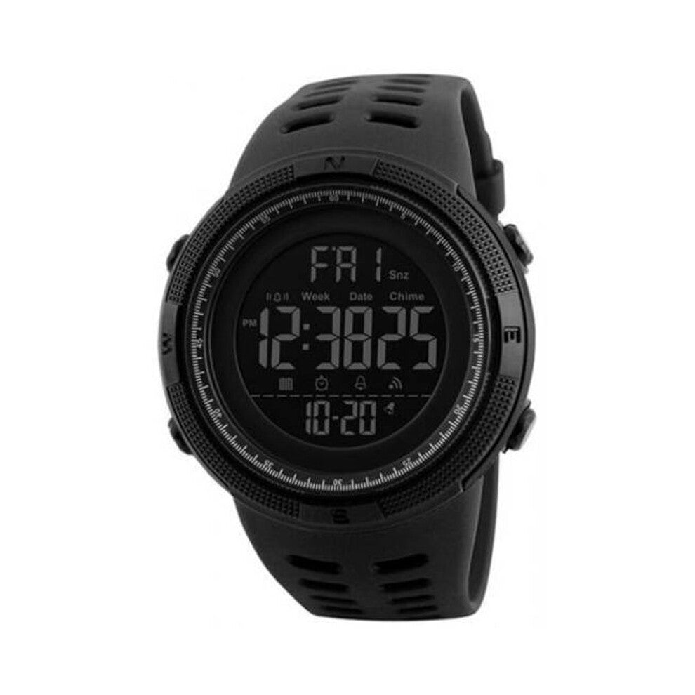 (Standard, 2) Mens Sports Dive 50M Digital Led Military Casual Electronics Wrist Watches Black