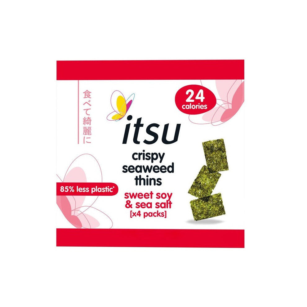 Itsu Seaweed Thins Sweet Soy & Sea Salt Multipack Trayless 4 x 5g
