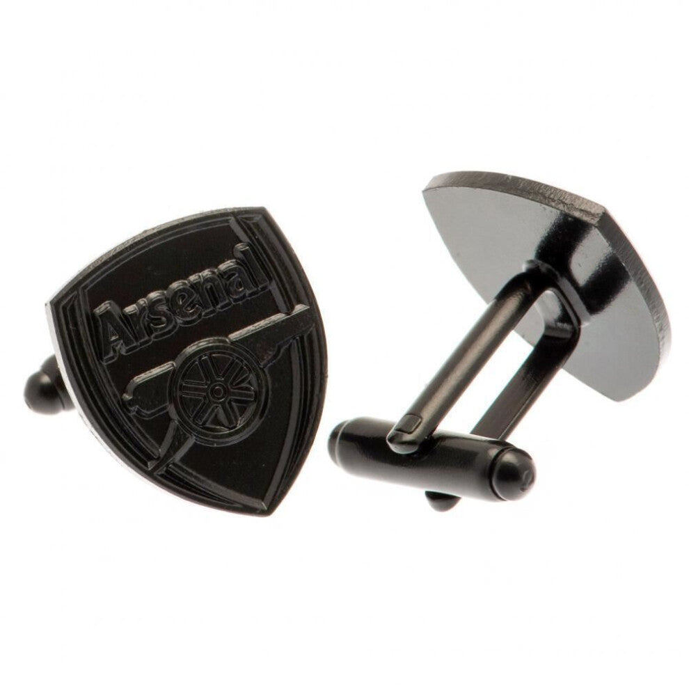 Arsenal FC Black Ion Plated Cufflinks