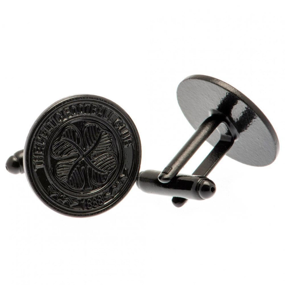 Celtic FC Black Ion Plated Cufflinks