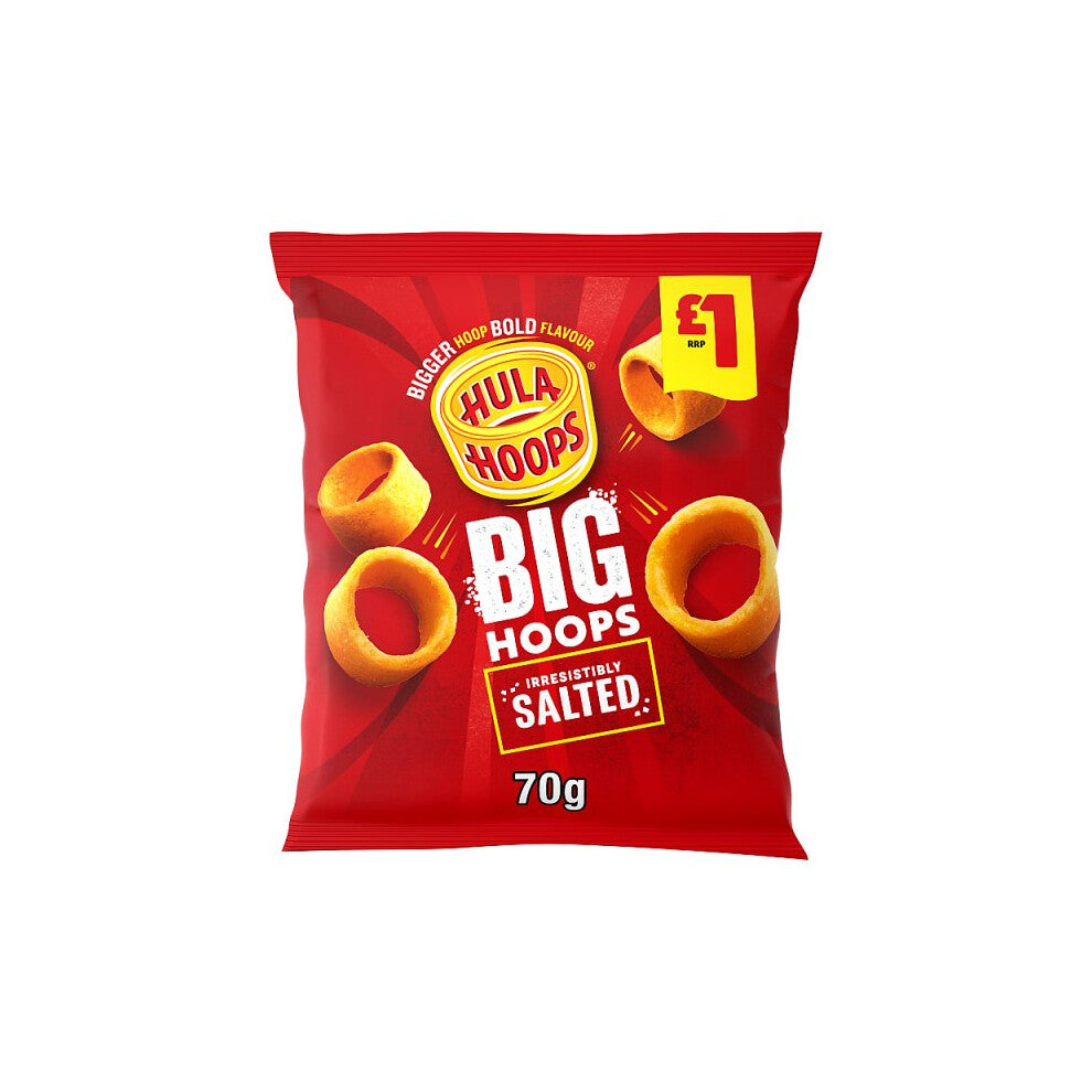Hula Hoops Big Hoops Salted 70g (Case of 20)