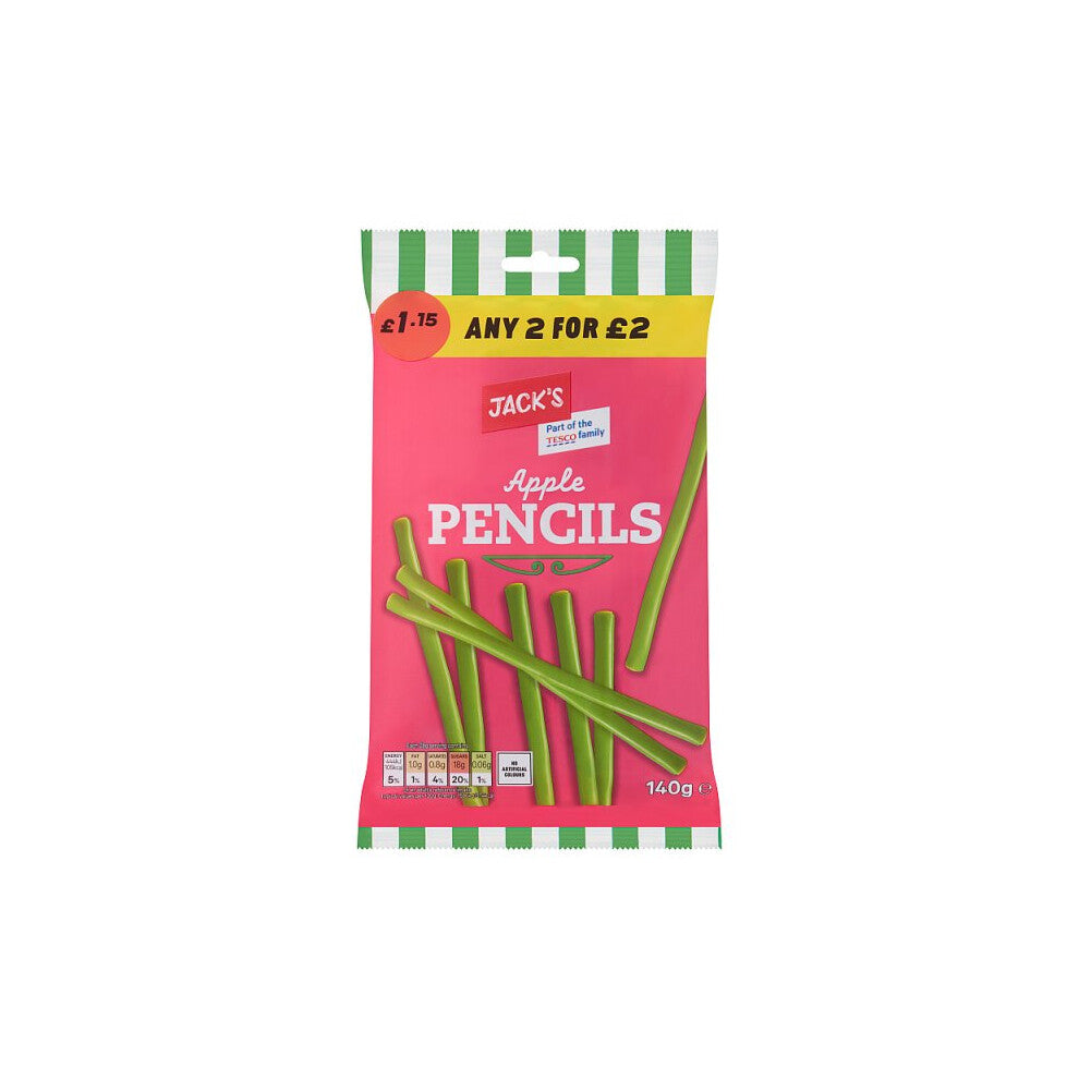 Jack's Apple Pencils 140g (Case of 10, 10 x 140g)