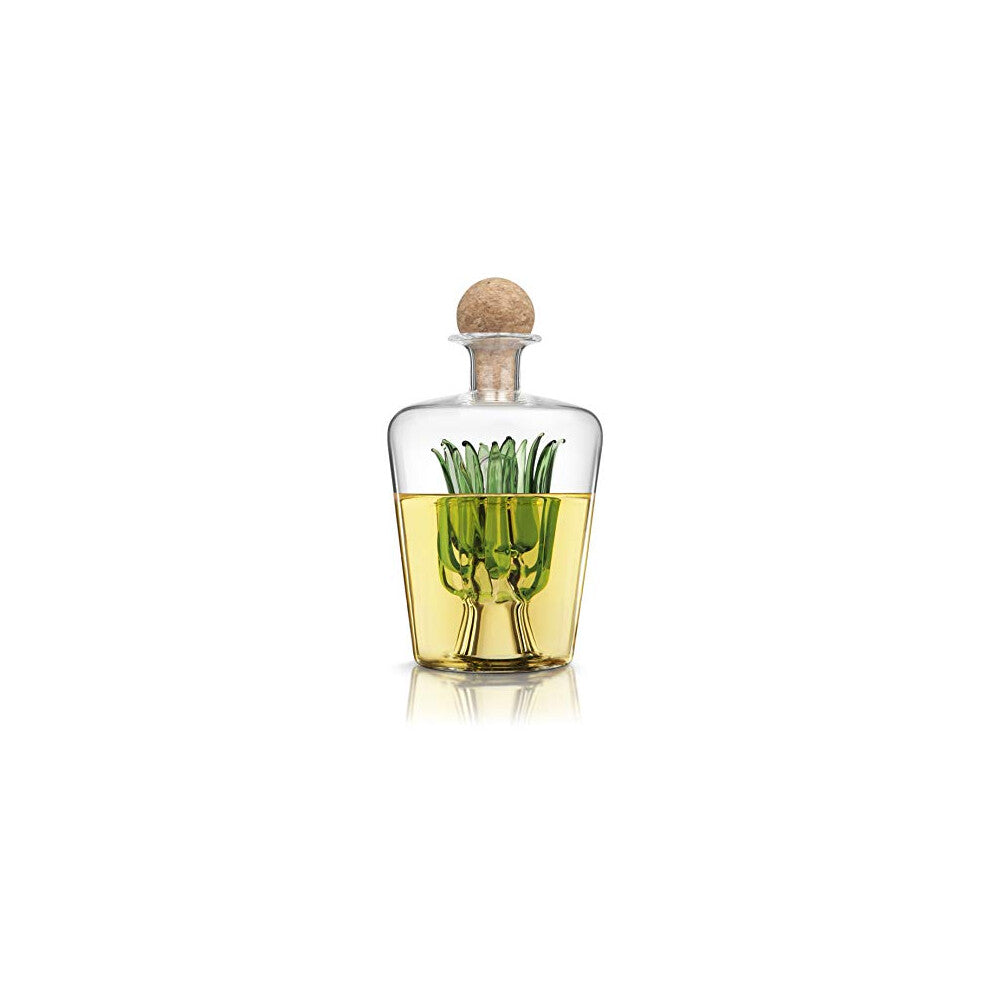 Final Touch Agave Tequila Decanter - With All-natural Portuguese Cork Stopper Holds 850 ml Of Liquor Spirits