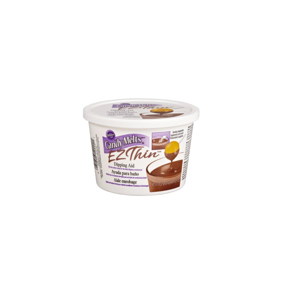 Wilton EZ Thin Dipping Aid for Candy Melts Candy, 6 oz. (packaging may