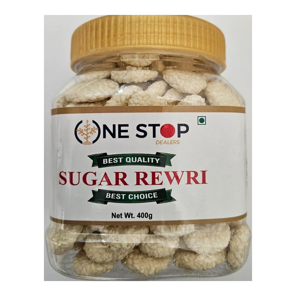 (Pack of 1) Sugar Rewri 400Gram-Sweet Treat Made of Sugar Cane