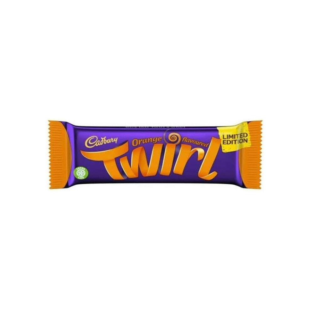 3 x Orange Twirl Bar, 43g Delicious Tasty And Twisty Treat Gift