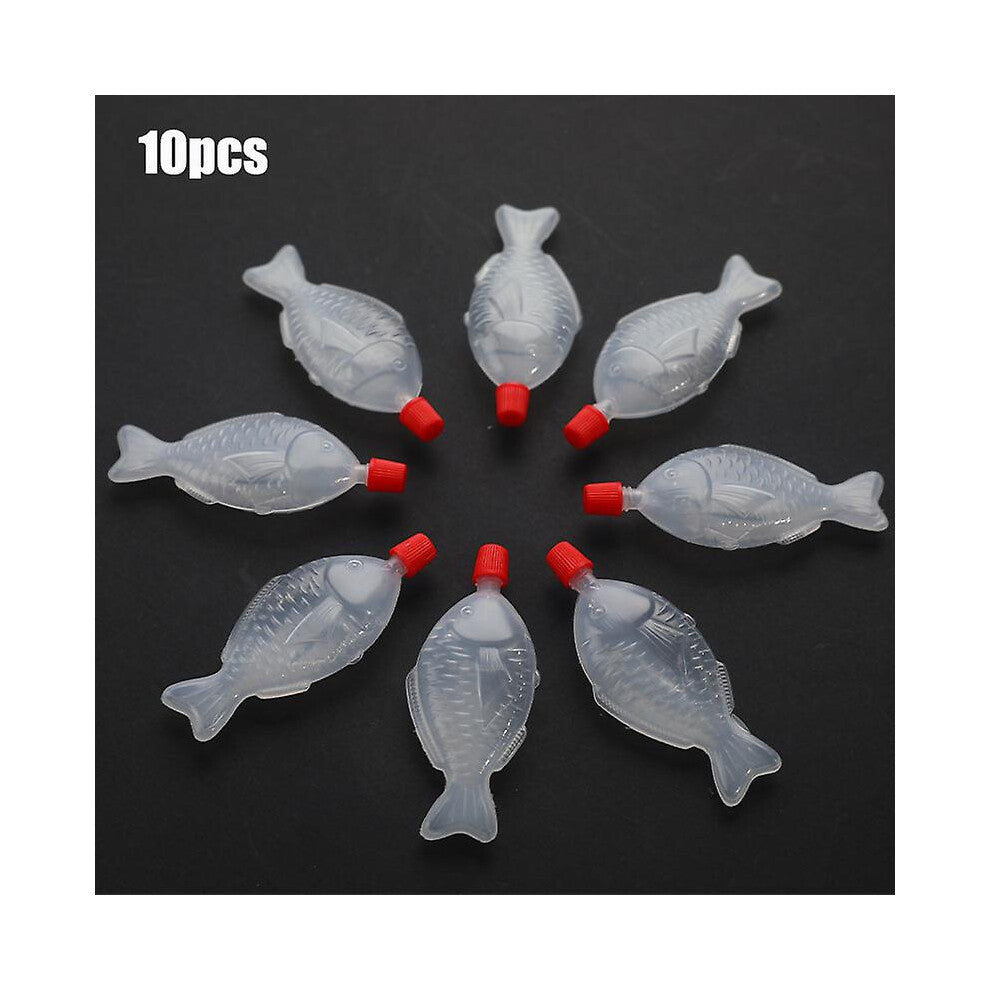 10pcs Fish-shaped 8.5ml Soy Sauce Disposable Sauce Bottle Sushi Seasoning Bottle