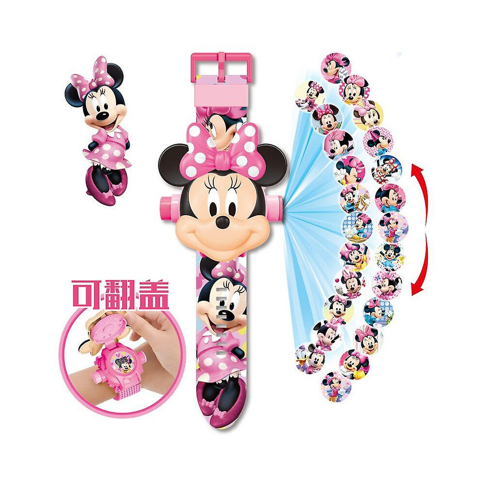 Minnie Mouse Watches Children's Toys Projection Watches Cartoon Electronic Watches Birthday Gifts