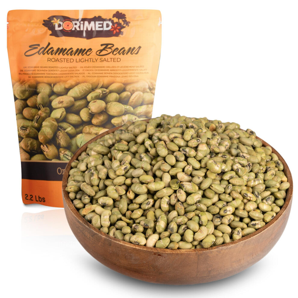 Edamame Beans 1 Kg, Roasted, Lightly Salted , Gluten Free, Rich in Protein, Suitable for Snacks and Dietary Meals,