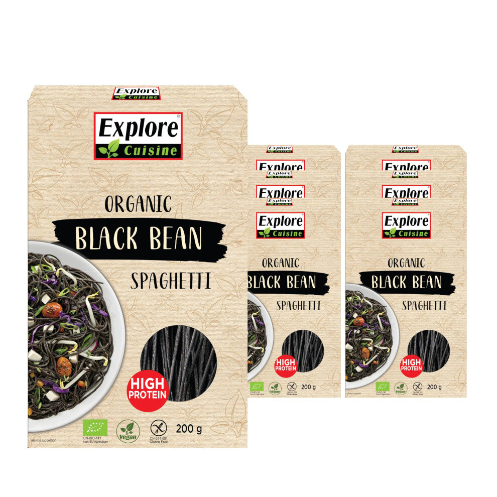 Organic Black Bean Spaghetti: Gluten Free Pasta High in Protein and Fibre, Perfect for Vegan, Low Carb and Keto Diets (6