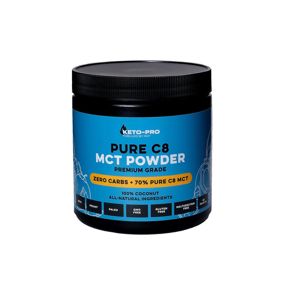 Keto-Pro MCT Powder 250g | Most Ketogenic of All MCT's | Purest, Premium C8 Keto Creamer Ideal in Coffee | Suitable for