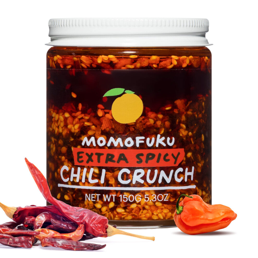 Extra Spicy Chili Crunch by David Chang, (5.3 Ounces), Oil with Crunchy Garlic and Shallots, Crisp for Cooking as Sauce