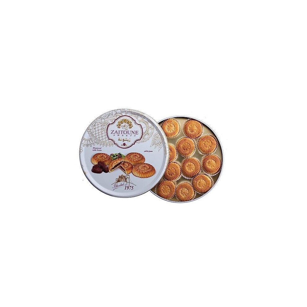 Premium Date Mamoul - Authentic Middle Eastern Date Filled Cookies, Traditional Arabic Date Pastry, Ideal for Desserts