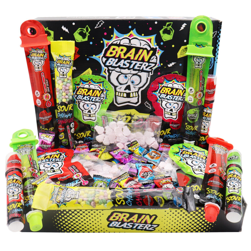 Sour Sweets Gift Box LARGE (27pcs) - Halal Sweets, Super Sour Candy Collection, Vegan Sweets - Special Edition Items,