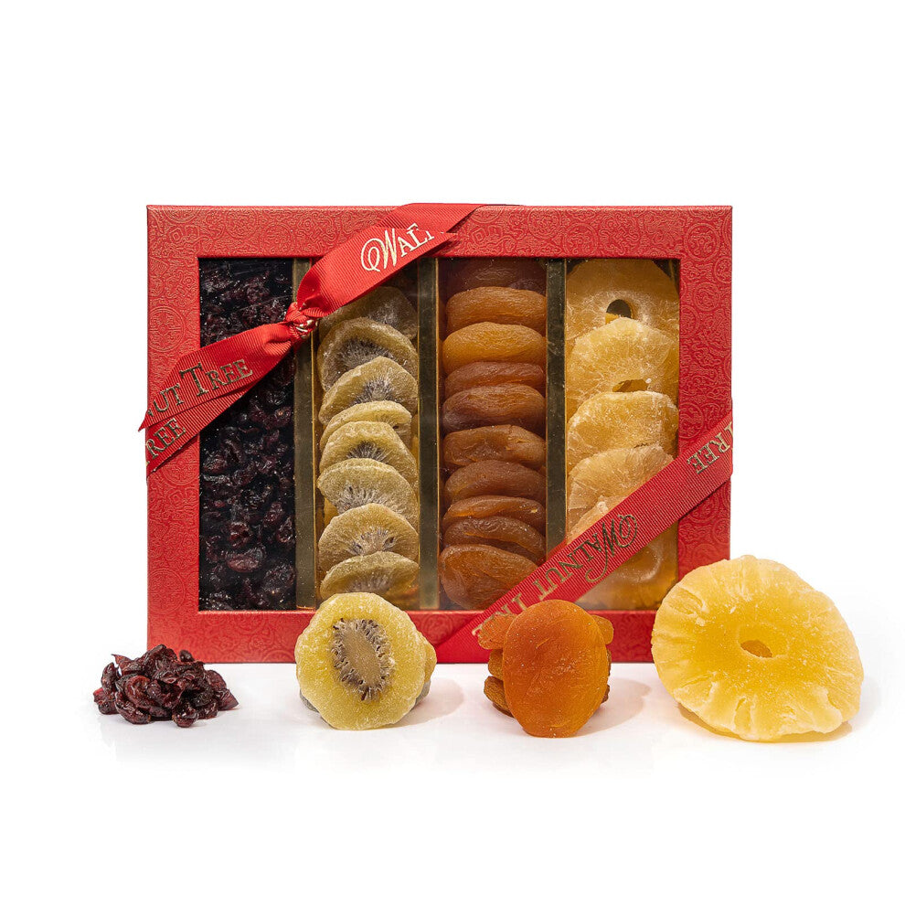 | Dried Fruits Gift Box | Delicious Selection of Apricots, Cranberry, Pineapple and Kiwi | Suitable for Vegans,