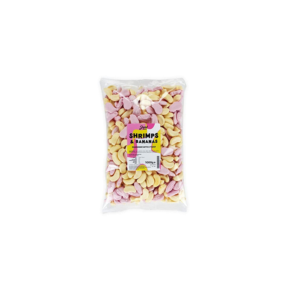 Shrimps & Bananas 1000g Party Bag by Just Treats Sweet Shop Collection
