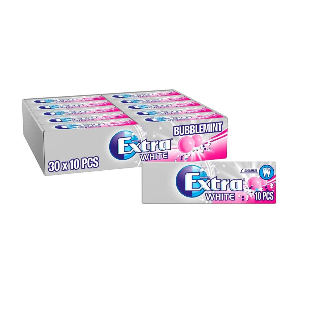 WRIGLEY'S EXTRA BUBBLEMINT CHEWING GUM (30 PACK)