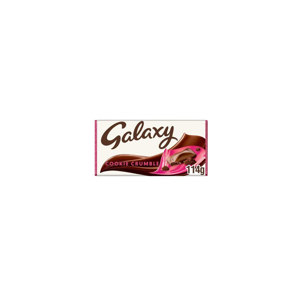 Galaxy Cookie Crumble & Milk Chocolate Bar 114g (Pack of 3)